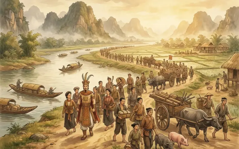 An Dương Vương dời đô từ Phong Châu về Cổ Loa