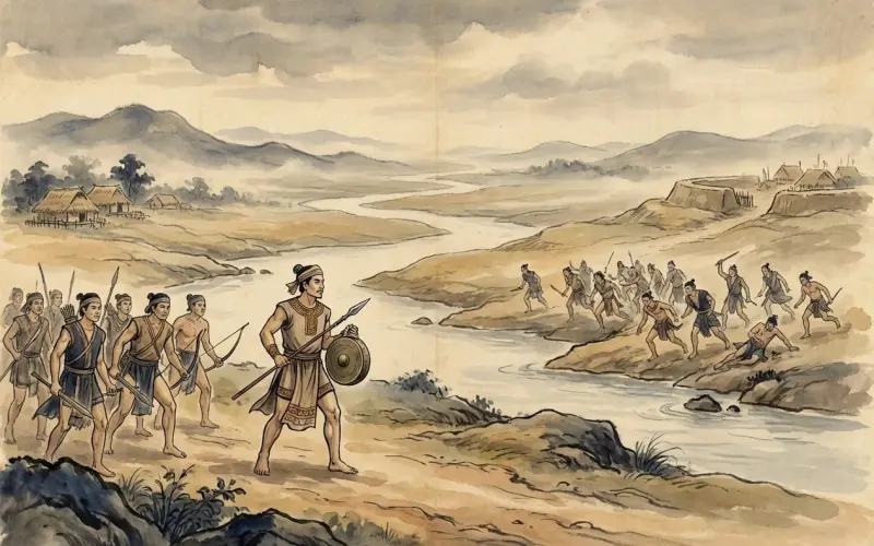 An Dương Vương đánh bại Hùng Vương thứ 18