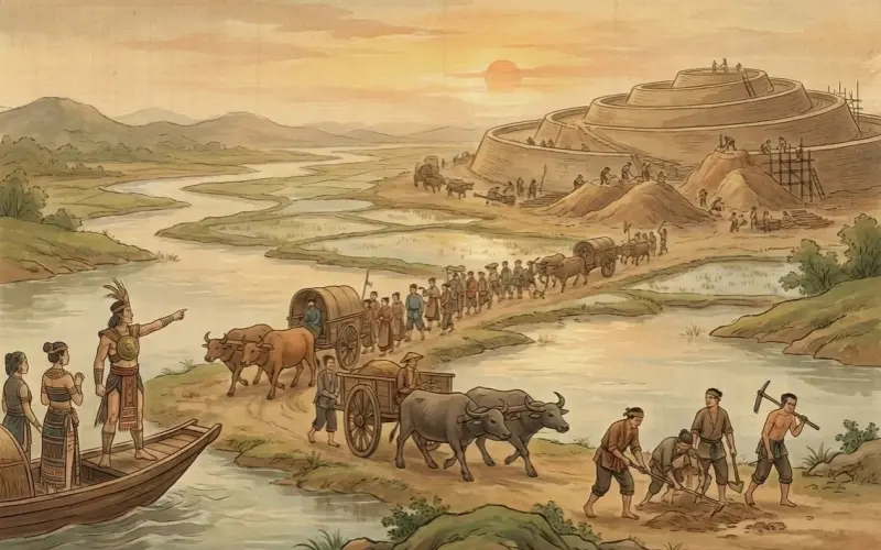 An Dương Vương xây thành Cổ Loa